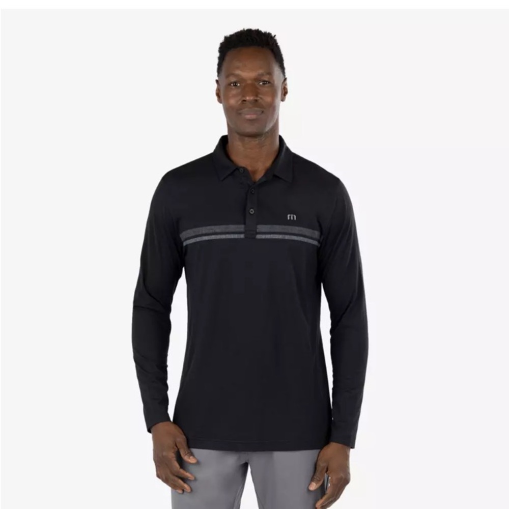Heater 2.0 Striped Long Sleeve Polo Shirt